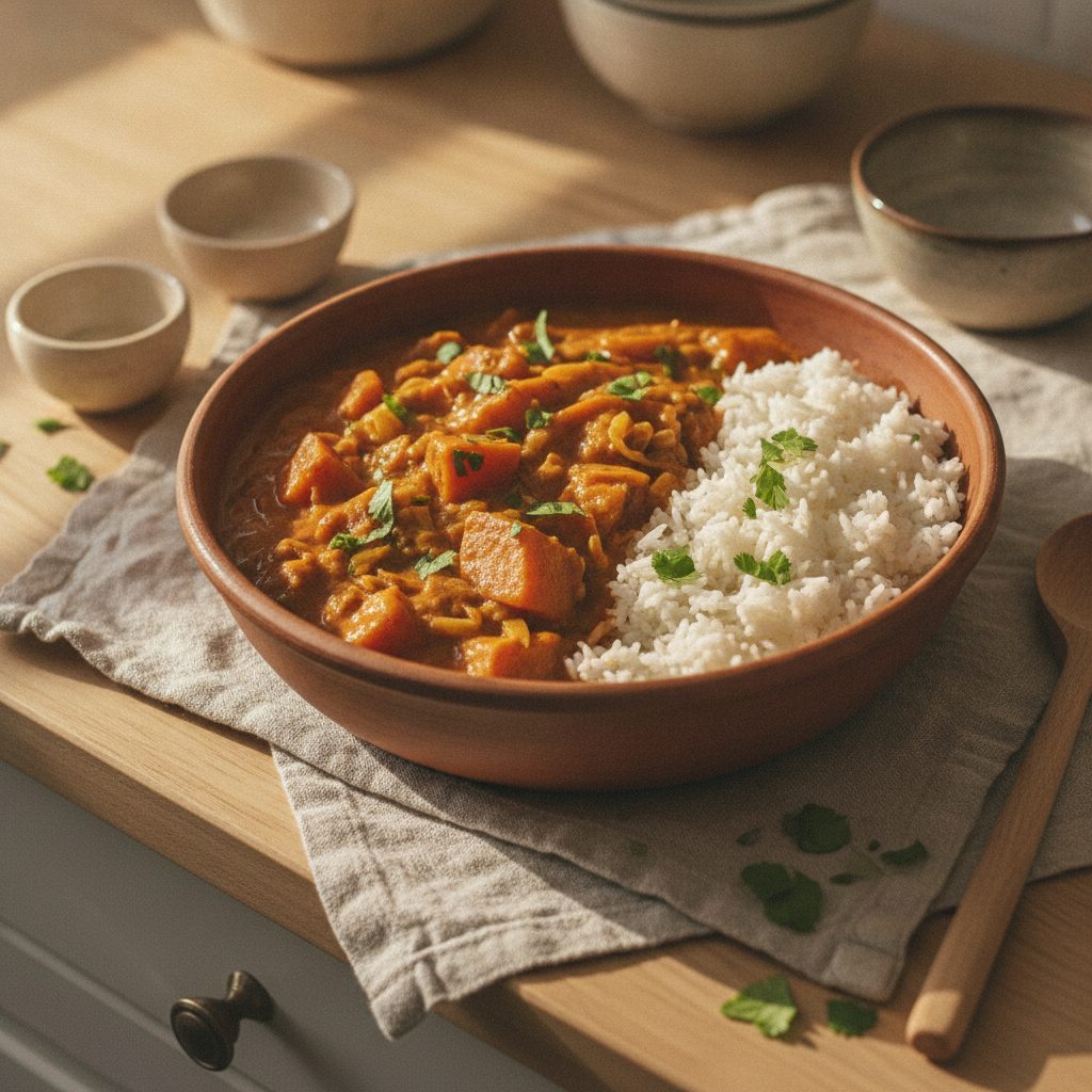 Mafé d'arachides avec légumes