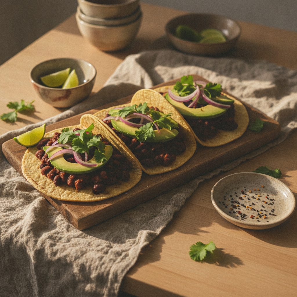 Tacos maison au bœuf épicé